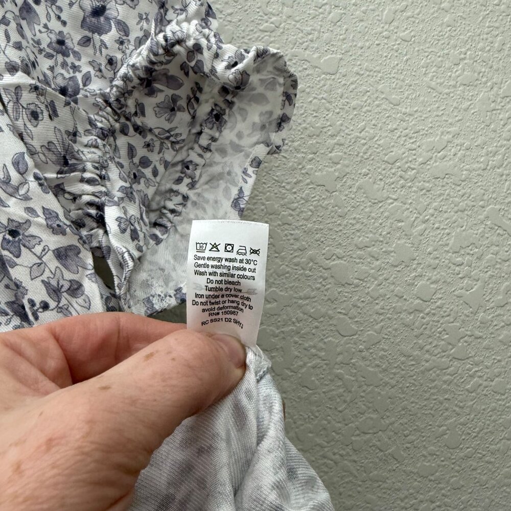 Rylee + Cru Floral Maddy Button Front Hi Lo Blouse Shirt Top Womens sz Large NEW - Picture 4 of 7